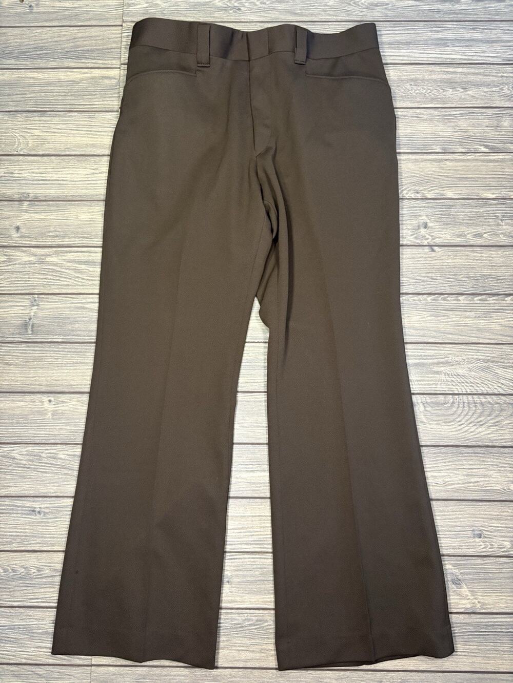 Vintage Levi's Sportswear Knits Pants Mens 34X29 Brown Knit Flare Trousers